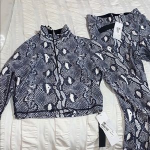 Kith Python Matching Crop Top & Leggings